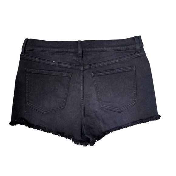 Eunina Womens Black Distressed Cut Off‎ Denim Shorts Size L - Picture 2 of 5